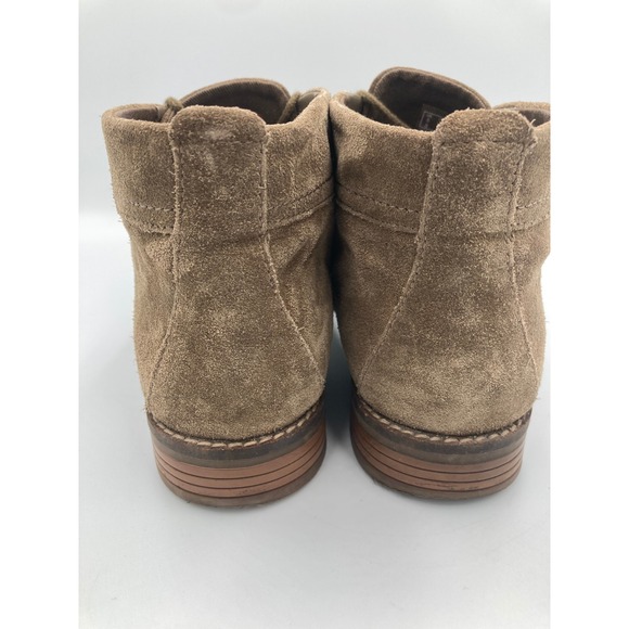Clark's Cazmin Grace Taupe Suede Ankle Boots Women's Size 7.5 - Picture 5 of 9